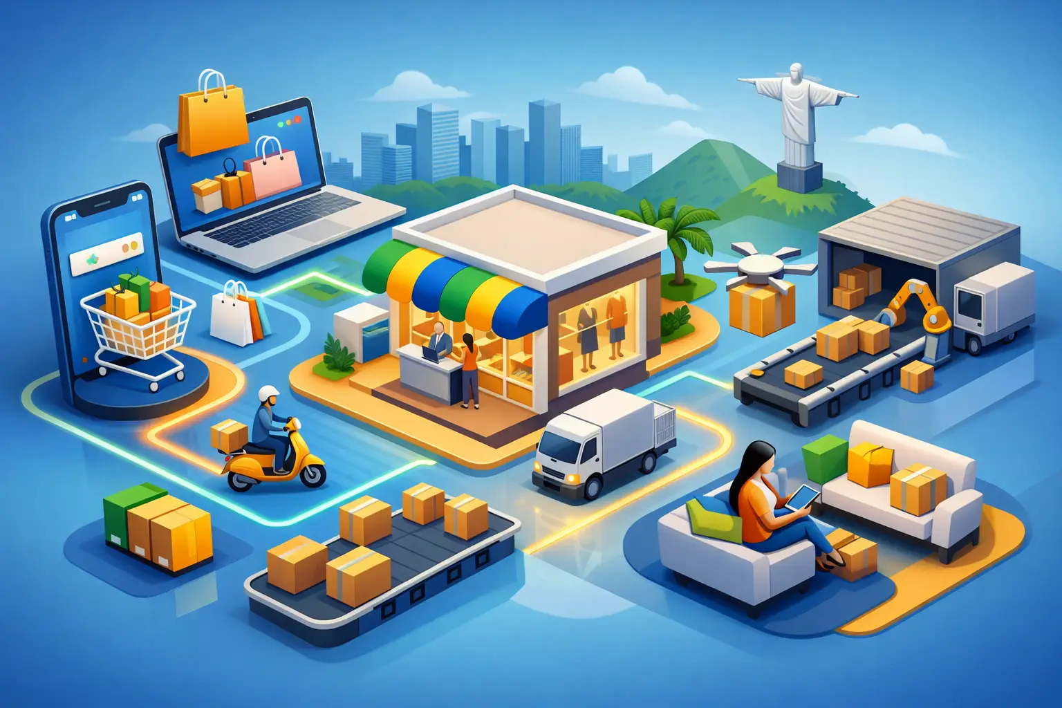 Futuro do varejo omnichannel no Brasil